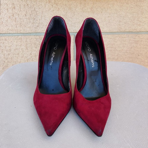 Moyo leather pumps dark red like new, size 38