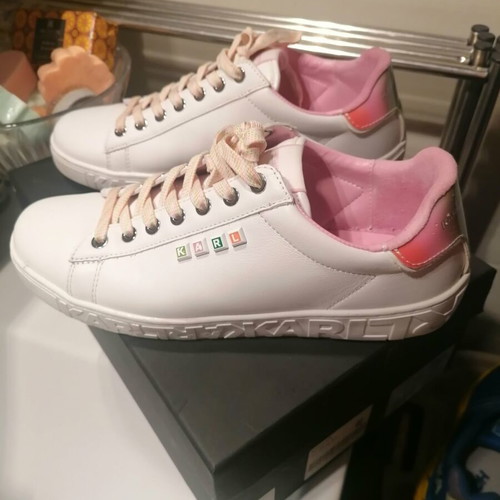 Karl Lagerfeld sneakers like new, size 40, white leather