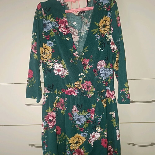Bershka floral short dress like new, size L