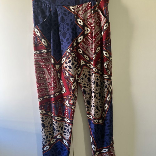 BSB Printed Pants with Ethnic Boho Pattern like new, size S