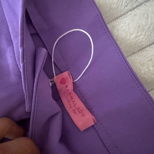 Lilac Marmalady Flared Pants New, High Waist, Size L