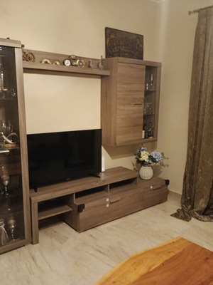 Melamine TV unit used, length 2.90m
