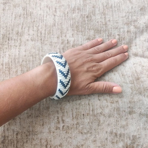 Bracelet fixed new sevres design white and black