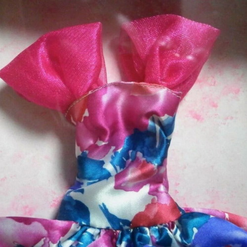 Bibi-Bo Spanish Floral Dress El Greco vintage 80s new with box