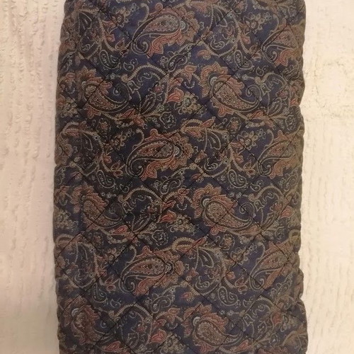 Vintage Quilted Travel Set with Women's Slippers Size 39, Like New