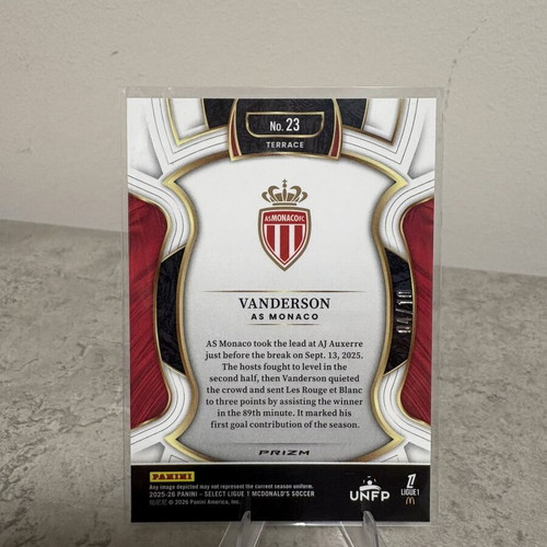 2025-26 Panini Select Ligue 1 Soccer Vanderson Gold #23 /10