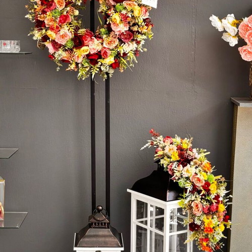 Handmade premium class artificial flower wreath