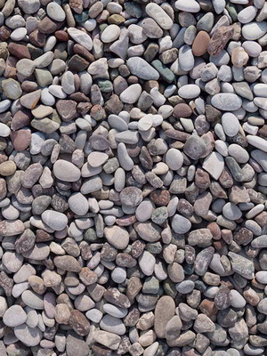 River Pebbles like new, size 1.5-3 cm, pack of 16 bags