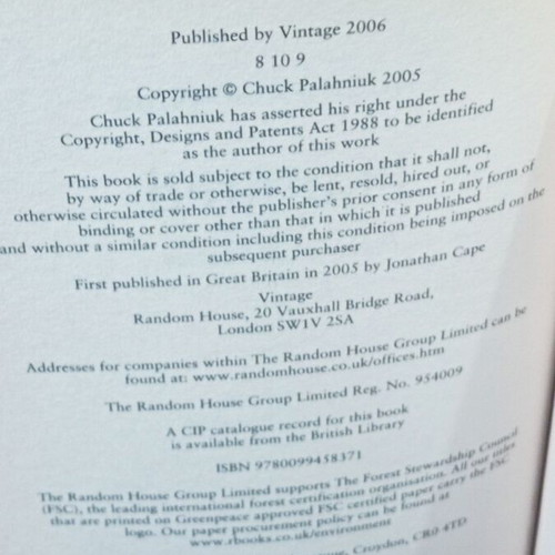 Haunted by Chuck Palahniuk used, English