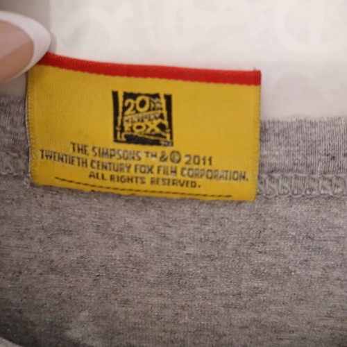The Simpsons Duff Beer Grey Long Sleeve Top like new