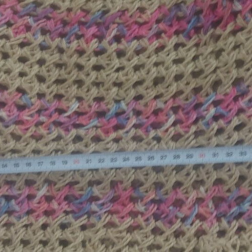 Woven shoulder tote bag like new, multicolor straw