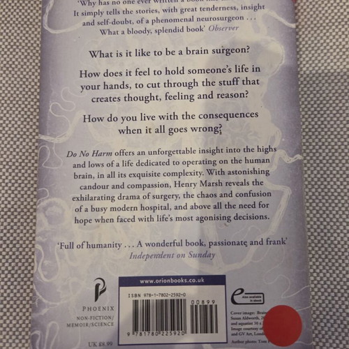 Do No Harm του Henry Marsh ιατρικό βιβλίο σαν καινούργιο