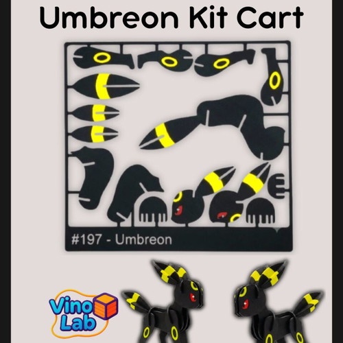 Umbreon Kit Card 3D printed, new