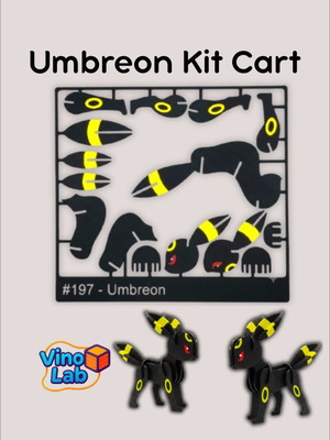 Umbreon Kit Card 3D printed, new