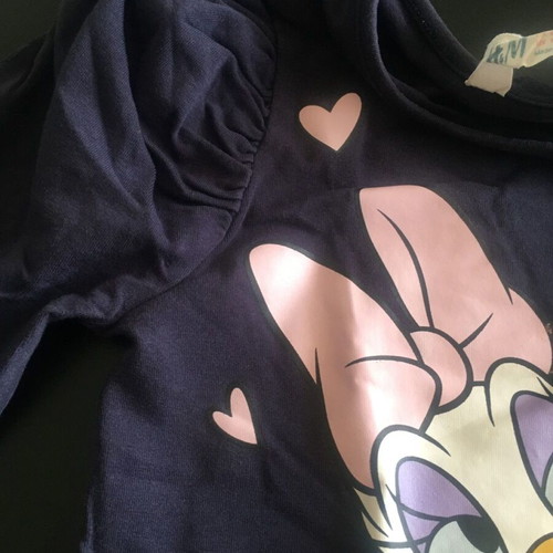 Donald & Daisy blouse for girl 6-8 years used, blue H&M