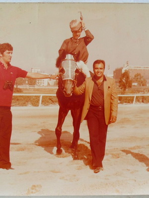 Large photo of winning horse at Faliron Hippodrome 1970s-80s used