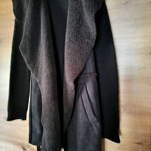 Long black cardigan used, size S