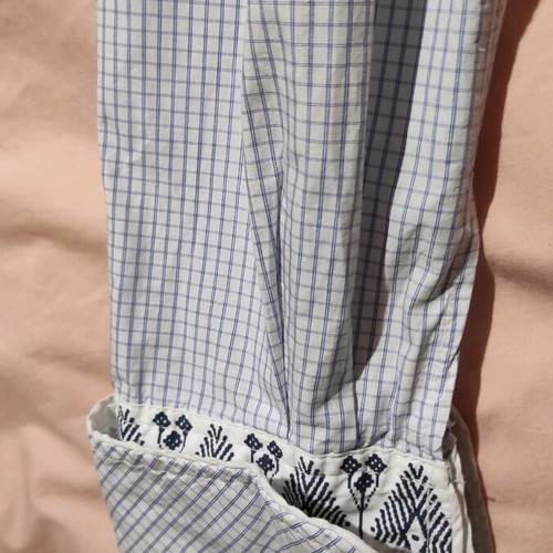 Scotch & Soda shirt for cufflinks like new, blue and white checkered
