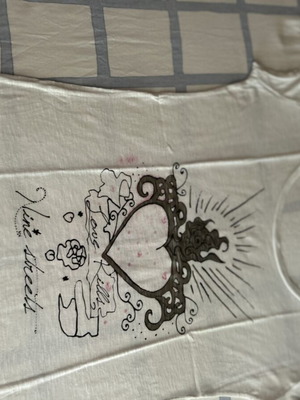 Women's short-sleeve slim-fit blouse used, white, size S