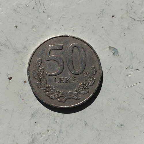 Albania 50 Leke 1996 Coin used