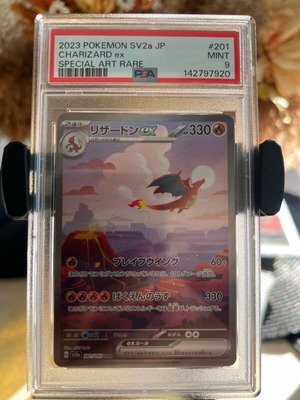 Charizard ex PSA 9 Pokémon card like new, JP Sv2a