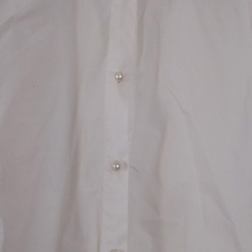 Matoufrance white shirt with collar details and pearl buttons like new