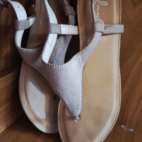 Sandals flat used size 40, worn twice
