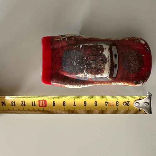 Lightning McQueen Cars toy used like new, collectible worn look