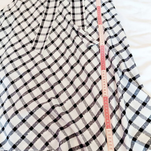 DKNY midi checked dress with collar like new, size M