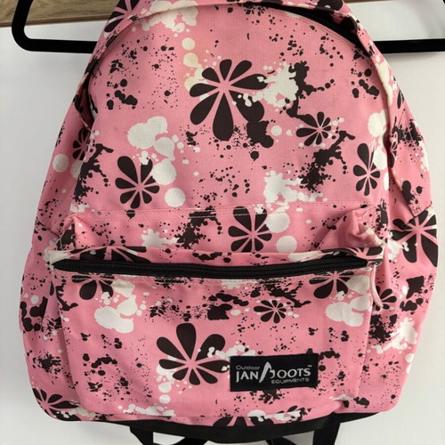 JANBOOTS Outdoor Pink Backpack like new with floral design