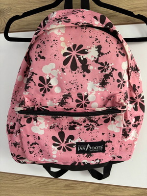 JANBOOTS Outdoor Pink Backpack like new with floral design