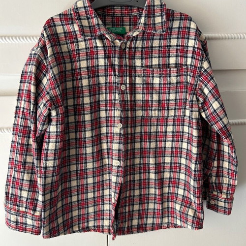 Benetton kids jacket/shirt 5-6 years like new, multicolor