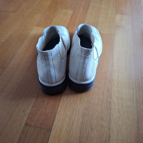 Men's leather loafers Mare Uomo used, size 40, white and brown