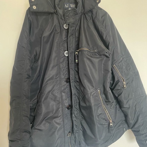 Armani Jeans men's black jacket like new, size XL