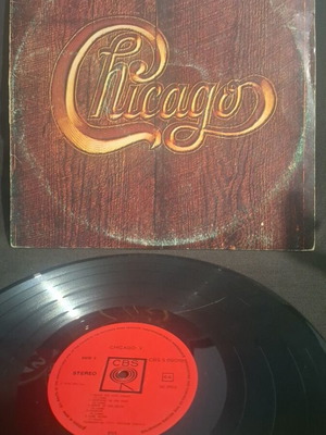 Chicago V vinyl record used, moderate cover wear