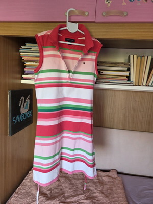 Tommy Hilfiger cotton dress like new, colorful, sizes 122-134 cm