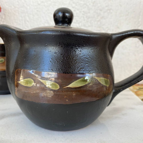 Japanese Tea Set New Stoneware Teapot and Cup