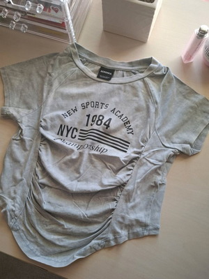 Bershka top gray size S like new