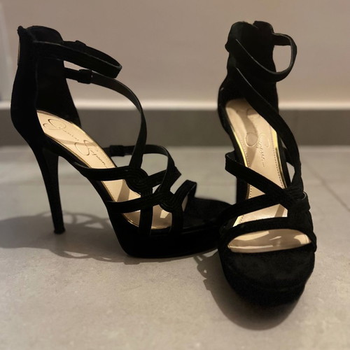 Jessica Simpson sandals used, size 37.5, black