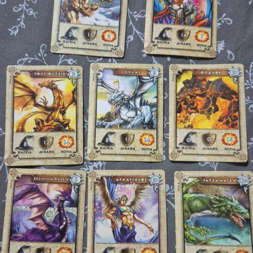 Yperatou Legends Fantasy cards set of 8