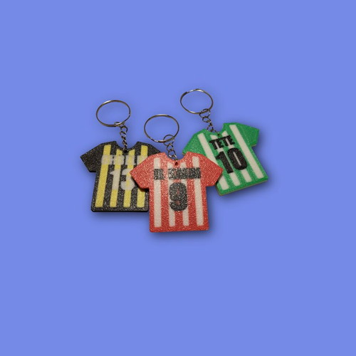 3D printed keychain with football player name and number new