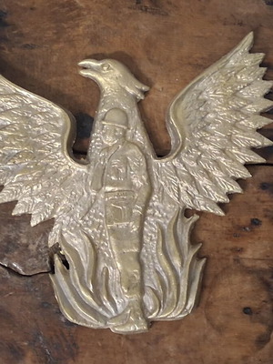 Bronze shield like new, large 30 cm, 2700 grams