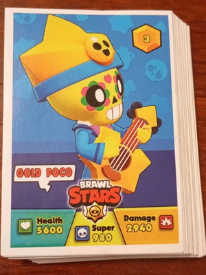 Brawl Stars stickers new, set of 58 from Golden Shop Collections