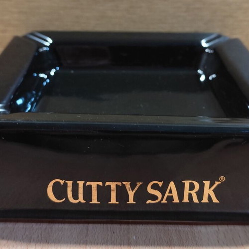 Cutty Sark Scotch Whisky Ceramic Ashtray used, vintage promotional