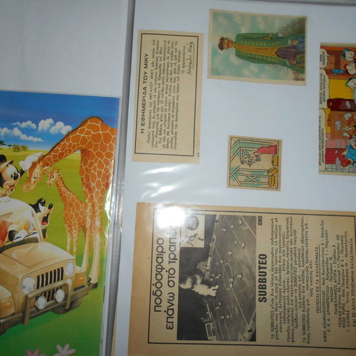 Mickey Disney archive used with over 90 clippings and cards
