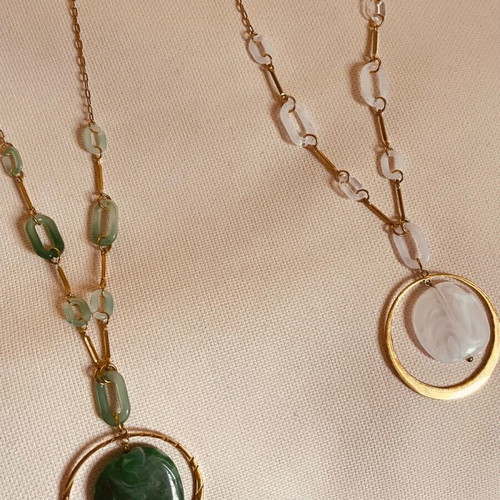 Steel necklace new