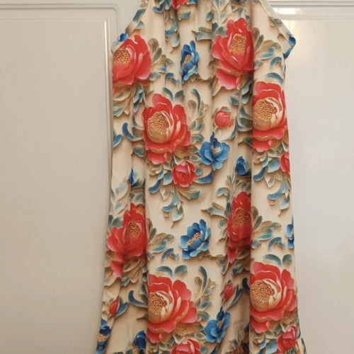 Floral airy dress like new, size 122 cm, multicolor