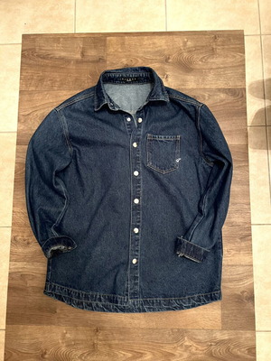 Jean Jacket like new, summer, thin fabric, oversized fit, blue