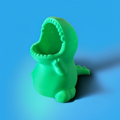 T-Rex Dinosaur Pencil Holder made to order, playful and practical
