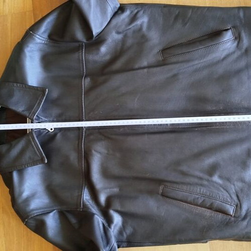 V.K. Vasiliadis leather jacket size M like new, brown